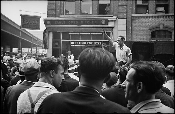 [Two 35mm Film Frames: Strike Rally on Waterfront, New York City], Walker Evans (American, St. Louis, Missouri 1903–1975 New Haven, Connecticut), Film negative