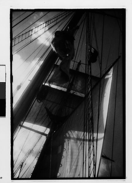 [Three 35mm Film Frames: South Seas: Cressida Sails and Mast with Sailor on Ladder], Walker Evans (American, St. Louis, Missouri 1903–1975 New Haven, Connecticut), Film negative 
