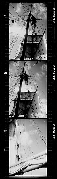 [Three 35mm Film Frames: South Seas: Cressida Sails, Mast, and Rigging], Walker Evans (American, St. Louis, Missouri 1903–1975 New Haven, Connecticut), Film negative