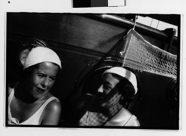 [Three 35mm Film Frames: South Seas: Polly Campbell and Isabelle Jennings Aboard the Cressida], Walker Evans (American, St. Louis, Missouri 1903–1975 New Haven, Connecticut), Film negative 