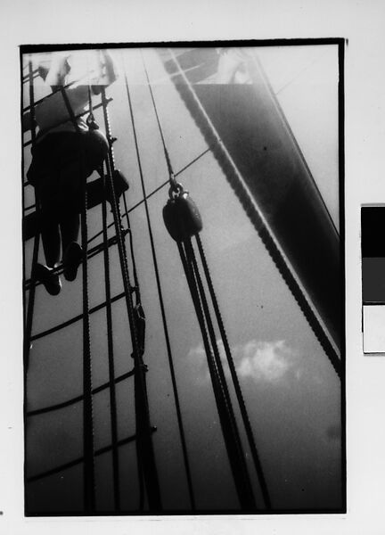 [Two 35mm Film Frames: South Seas: Cressida Passenger on Ladder], Walker Evans (American, St. Louis, Missouri 1903–1975 New Haven, Connecticut), Film negative 