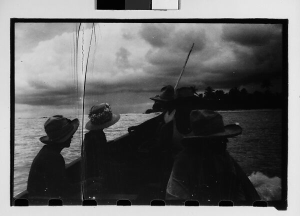 [Three 35mm Film Frames: South Seas: Cressida Passengers in Small Boat], Walker Evans (American, St. Louis, Missouri 1903–1975 New Haven, Connecticut), Film negative 