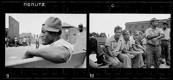 [Two 35mm Film Frames: Riker's Island, New York City?], Ben Shahn (American (born Lithuania), Kaunas 1898–1969 New York), Film negative