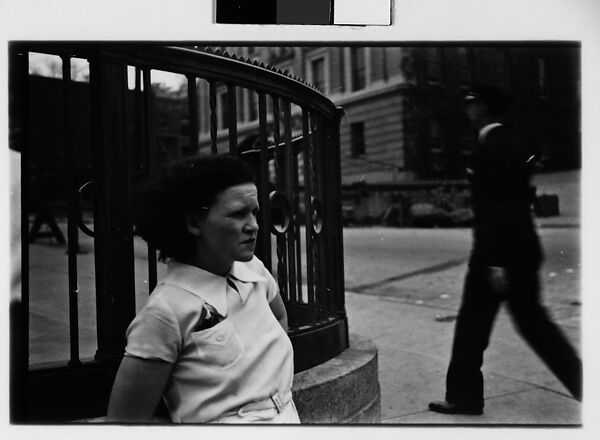 [Two 35mm Film Frames: Woman Standing on Street], Walker Evans (American, St. Louis, Missouri 1903–1975 New Haven, Connecticut), Film negative