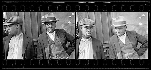 [Two 35mm Film Frames: Two Men on Street], Walker Evans (American, St. Louis, Missouri 1903–1975 New Haven, Connecticut), Film negative