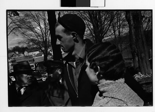 [Three 35mm Film Frames: Young Man and Woman at Outdoor Country Auction], Walker Evans (American, St. Louis, Missouri 1903–1975 New Haven, Connecticut), Film negative 