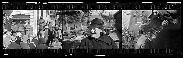 [Three 35mm Film Frames: Outdoor Country Auction], Walker Evans (American, St. Louis, Missouri 1903–1975 New Haven, Connecticut), Film negative