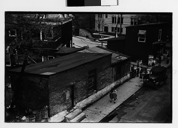 [Three 35mm Film Frames: School Children and Parked Car on Street, Ossining, New York], Walker Evans (American, St. Louis, Missouri 1903–1975 New Haven, Connecticut), Film negative