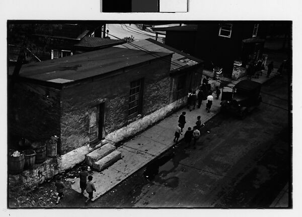 [Three 35mm Film Frames: School Children and Parked Car on Street, Ossining, New York], Walker Evans (American, St. Louis, Missouri 1903–1975 New Haven, Connecticut), Film negative 