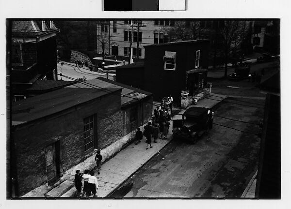 [Two 35mm Film Frames: School Children and Parked Car on Street, Ossining, New York], Walker Evans (American, St. Louis, Missouri 1903–1975 New Haven, Connecticut), Film negative