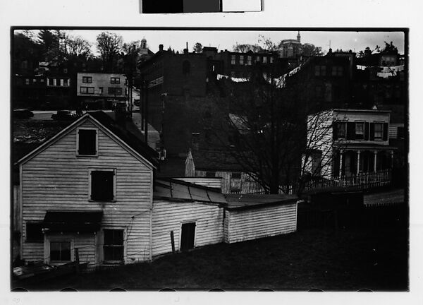 [Two 35mm Film Frames: Houses on Sloping Dirt Road with Picket Fences, Ossining, New York], Walker Evans (American, St. Louis, Missouri 1903–1975 New Haven, Connecticut), Film negative