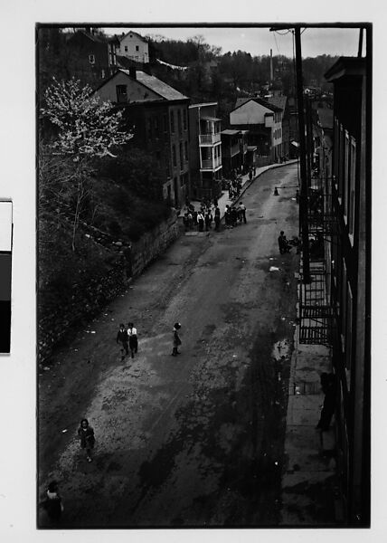 [Three 35mm Film Frames: Children on Hillside Street, From Elevated Position, Ossining, New York], Walker Evans (American, St. Louis, Missouri 1903–1975 New Haven, Connecticut), Film negative