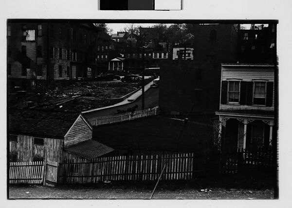 [Two 35mm Film Frames: Houses on Sloping Street, Ossining, New York], Walker Evans (American, St. Louis, Missouri 1903–1975 New Haven, Connecticut), Film negative 