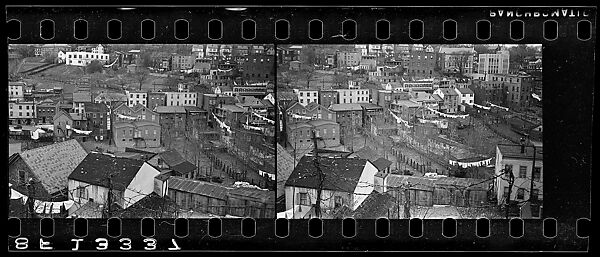 [Two 35mm Film Frames: Houses on Hillside, Ossining, New York], Walker Evans (American, St. Louis, Missouri 1903–1975 New Haven, Connecticut), Film negative