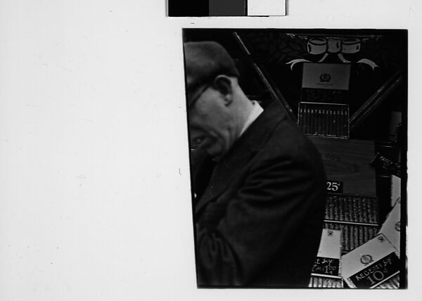 [Three 35mm Film Frames: Male Onlookers, Partial View of Man in Front of Tobacconist's Window, New York City], Walker Evans (American, St. Louis, Missouri 1903–1975 New Haven, Connecticut), Film negative