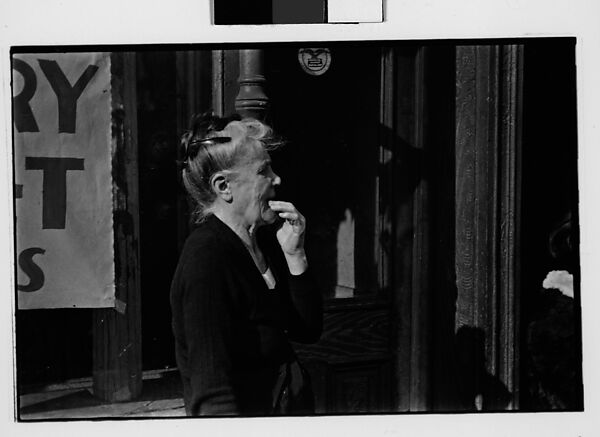 [Two 35mm Film Frames: Old Woman on Sidewalk, New York City], Walker Evans (American, St. Louis, Missouri 1903–1975 New Haven, Connecticut), Film negative 
