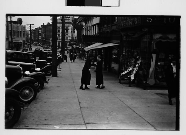 Walker Evans | [Two 35mm Film Frames: Main Street, Ossining, New York ...