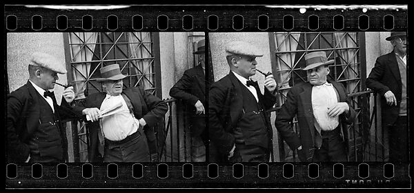 [Two 35mm Film Frames: Men on Street, Ossining, New York], Walker Evans (American, St. Louis, Missouri 1903–1975 New Haven, Connecticut), Film negative