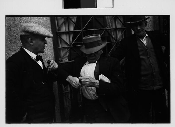 [Two 35mm Film Frames: Three Men on Street, Ossining, New York], Walker Evans (American, St. Louis, Missouri 1903–1975 New Haven, Connecticut), Film negative 