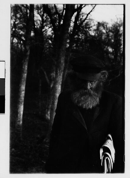 [Three 35mm Film Frames: Elderly Man in Woods Carrying Newspaper], Walker Evans (American, St. Louis, Missouri 1903–1975 New Haven, Connecticut), Film negative