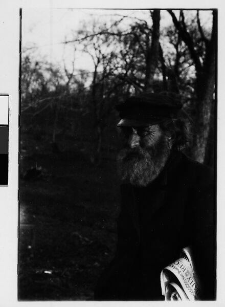 [Three 35mm Film Frames: Elderly Man in Woods Carrying Newspaper], Walker Evans (American, St. Louis, Missouri 1903–1975 New Haven, Connecticut), Film negative