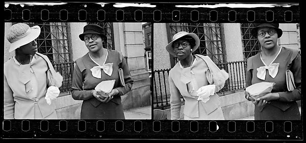 [Two 35mm Film Frames: Two Women on Street, Ossining, New York], Walker Evans (American, St. Louis, Missouri 1903–1975 New Haven, Connecticut), Film negative