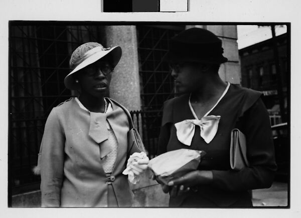 [Two 35mm Film Frames: Two Women on Street, Ossining, New York], Walker Evans (American, St. Louis, Missouri 1903–1975 New Haven, Connecticut), Film negative 