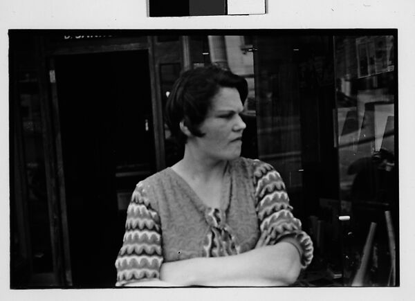 [Two 35mm Film Frames: Woman Outside Main Street Sports Shop, Ossining, New York], Walker Evans (American, St. Louis, Missouri 1903–1975 New Haven, Connecticut), Film negative