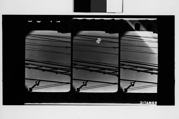 [South Seas: Three Motion Picture Film Frames of Cressida Rigging], Walker Evans (American, St. Louis, Missouri 1903–1975 New Haven, Connecticut), Film negative 