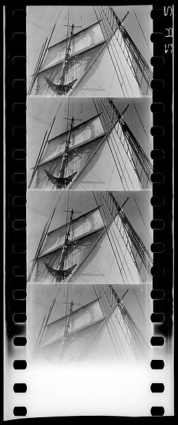 [South Seas: Four Motion Picture Film Frames of Cressida Rigging], Walker Evans (American, St. Louis, Missouri 1903–1975 New Haven, Connecticut), Film negative