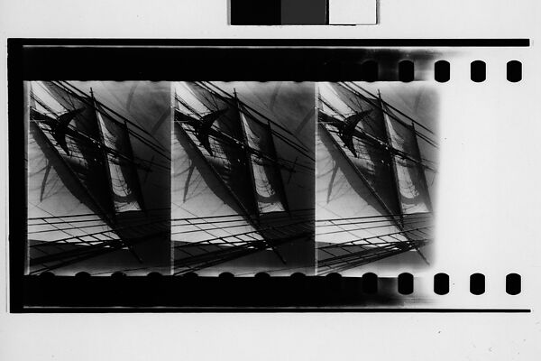 [South Seas: Three Motion Picture Film Frames of Cressida Rigging], Walker Evans (American, St. Louis, Missouri 1903–1975 New Haven, Connecticut), Film negative 