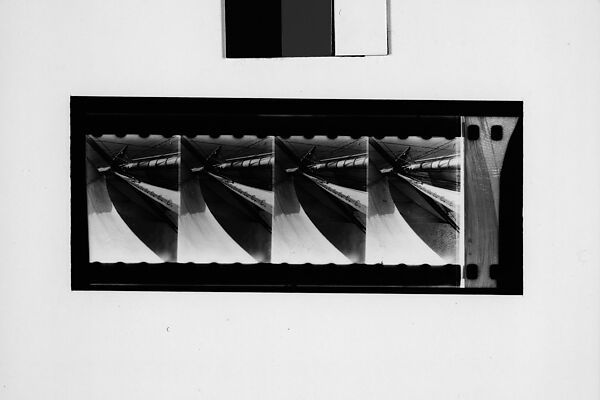 [South Seas: Four Motion Picture Film Frames of Cressida Mast, Sails, and Rigging], Walker Evans (American, St. Louis, Missouri 1903–1975 New Haven, Connecticut), Film negative 