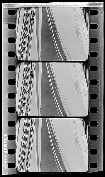 [South Seas: Four Motion Picture Film Frames of Cressida Mast and Rigging], Walker Evans (American, St. Louis, Missouri 1903–1975 New Haven, Connecticut), Film negative