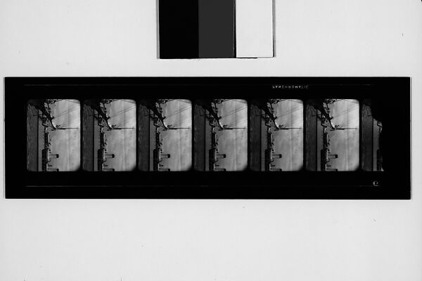 [South Seas: Six Motion Picture Film Frames of Cressida Prow in Front of Steamship], Walker Evans (American, St. Louis, Missouri 1903–1975 New Haven, Connecticut), Film negative 