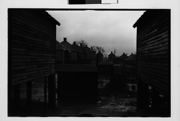 [Five 35mm Film Frames: Wooden Company Houses, Horice's Fish Market, Southeastern U.S.], Walker Evans (American, St. Louis, Missouri 1903–1975 New Haven, Connecticut), Film negative