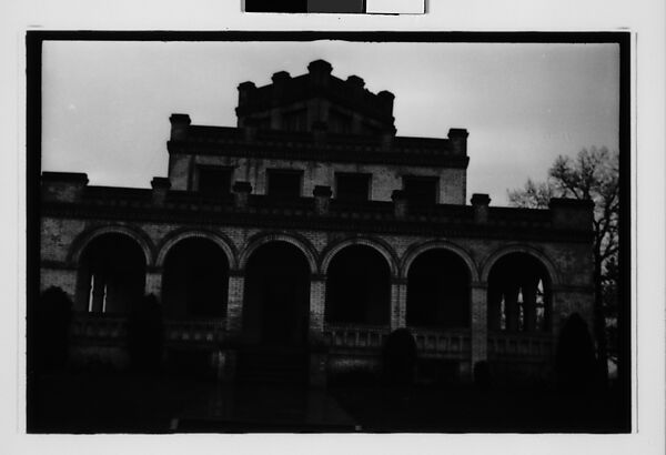 [Five 35mm Film Frames: Horice's Fish Market, Wooden Company Houses, Brick Italianate Revival Building, Southeastern U.S.], Walker Evans (American, St. Louis, Missouri 1903–1975 New Haven, Connecticut), Film negative