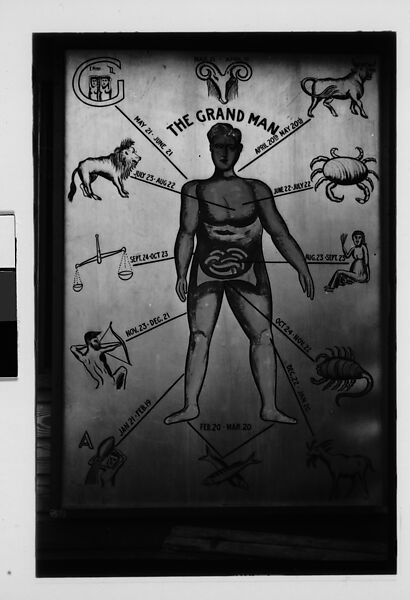 [Five 35mm Film Frames: "The Grand Man" Astrologer's Sign, Astrologer's Chart, "Madam Adele" Palmist's Window, Georgia?], Walker Evans (American, St. Louis, Missouri 1903–1975 New Haven, Connecticut), Film negative