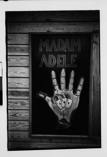 [Five 35mm Film Frames: "The Grand Man" Astrologer's Sign, Astrologer's Chart, "Madam Adele" Palmist's Window, Georgia?], Walker Evans (American, St. Louis, Missouri 1903–1975 New Haven, Connecticut), Film negative