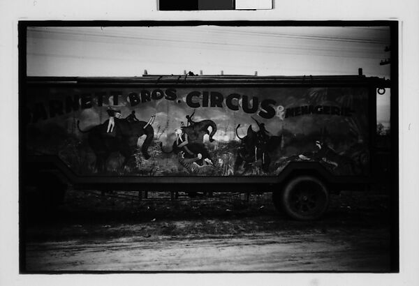 [Five 35mm Film Frames: Painted Circus Wagon Southeastern U.S.], Walker Evans (American, St. Louis, Missouri 1903–1975 New Haven, Connecticut), Film negative