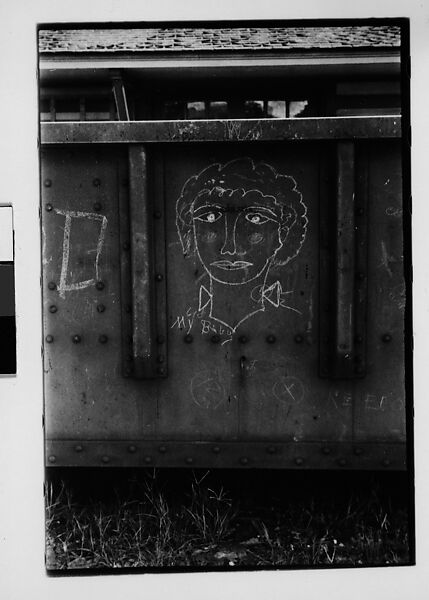 [Four 35mm Film Frames: Freight Car Graffiti], Walker Evans (American, St. Louis, Missouri 1903–1975 New Haven, Connecticut), Film negative