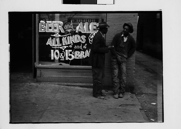 [Two 35mm Film Frames: Two Men in Front of Liquor Store Window, Georgia], Walker Evans (American, St. Louis, Missouri 1903–1975 New Haven, Connecticut), Film negative