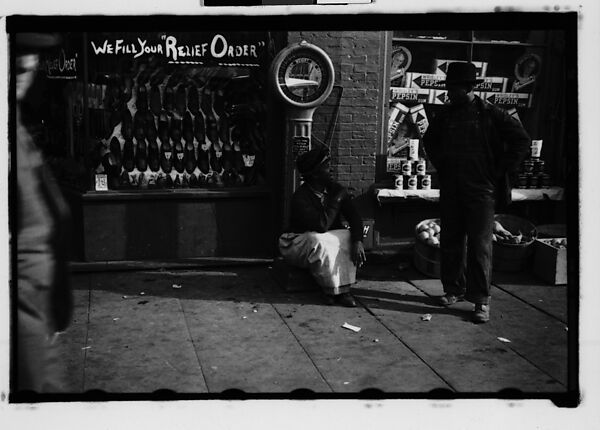 [Two 35mm Film Frames: Street Conversation Outside General Store, Georgia], Walker Evans (American, St. Louis, Missouri 1903–1975 New Haven, Connecticut), Film negative