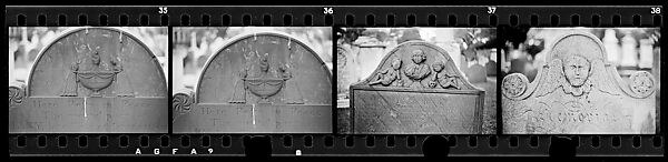 [Four 35mm Film Frames: Gravestone, Beaufort or Charleston, South Carolina?], Walker Evans (American, St. Louis, Missouri 1903–1975 New Haven, Connecticut), Film negative