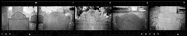 [Five 35mm Film Frames: Gravestone, Beaufort or Charleston, South Carolina?], Walker Evans (American, St. Louis, Missouri 1903–1975 New Haven, Connecticut), Film negative