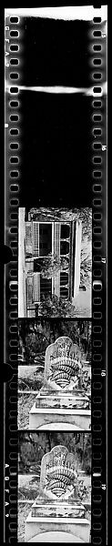 [Five 35mm Film Frames: House with Decorative Trim in Full-Façade Balcony, Gravestone, Georgia], Walker Evans (American, St. Louis, Missouri 1903–1975 New Haven, Connecticut), Film negative