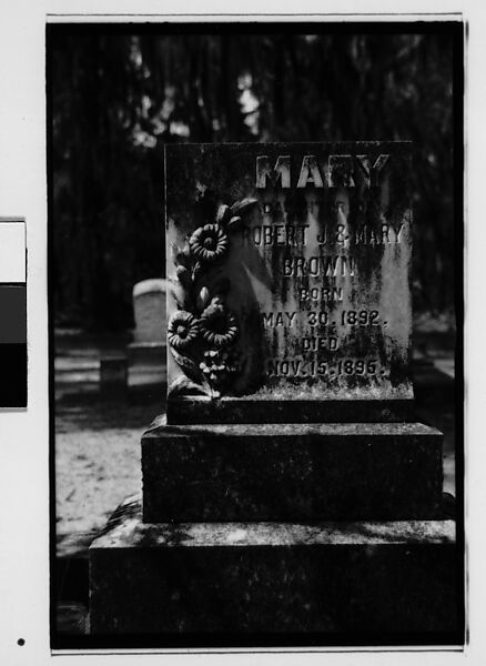 [Five 35mm Film Frames: Gravestones, Georgia], Walker Evans (American, St. Louis, Missouri 1903–1975 New Haven, Connecticut), Film negative