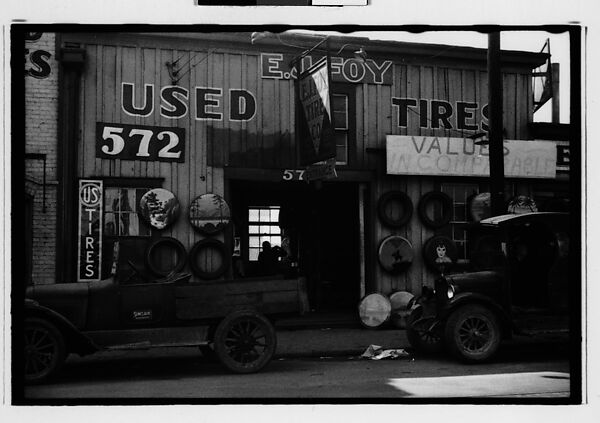 [Five 35mm Film Frames: Statue of Thomas E. Watson in Front of State Capitol Building, E.J. Foy Tire Company Façade with Parked Cars, Painted Butcher Shop Sign, Atlanta, Georgia], Walker Evans (American, St. Louis, Missouri 1903–1975 New Haven, Connecticut), Film negative