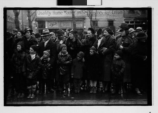 [Five 35mm Film Frames: Parade Watchers, Johnstown, Pennsylvania], Walker Evans (American, St. Louis, Missouri 1903–1975 New Haven, Connecticut), Film negative