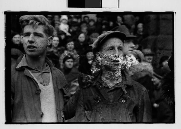 [Five 35mm Film Frames: Parade Watchers, Johnstown, Pennsylvania], Walker Evans (American, St. Louis, Missouri 1903–1975 New Haven, Connecticut), Film negative