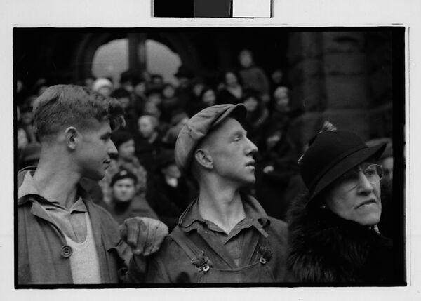 [Two 35mm Film Frames: Two Young Men at Parade, Johnstown, Pennsylvania], Walker Evans (American, St. Louis, Missouri 1903–1975 New Haven, Connecticut), Film negative 